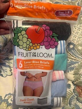 Fruit of the Loom Women's 6-Pack Low-Rise Briefs - Multicolor